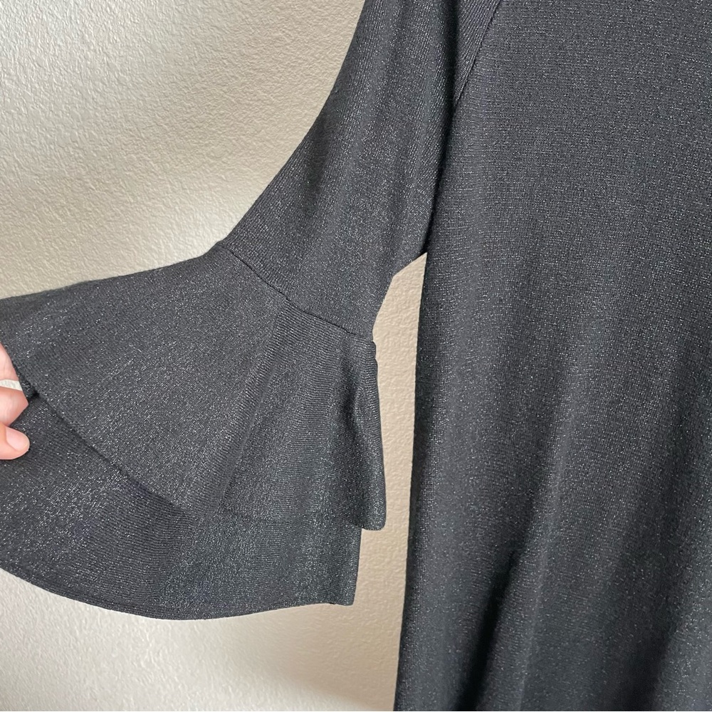 Anthropologie Claudette Ruffle Sweater Dress in Black - Picture 8 of 9